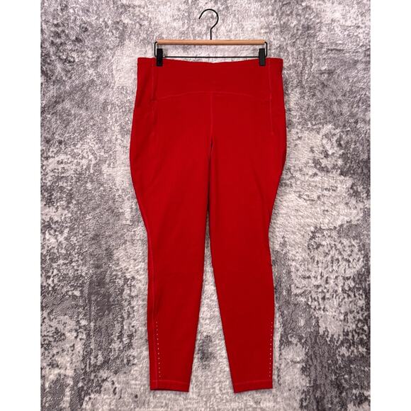 lululemon athletica Pants - Lululemon Swift Speed High Rise Tight 14 Womens Red